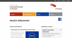 Desktop Screenshot of feuerwehrmusik-hessen.de