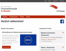 Tablet Screenshot of feuerwehrmusik-hessen.de